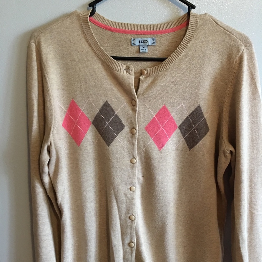 Izod women’s argyle cardigan sweater
